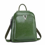 Illyria | Sleek Black Leather Backpack – Modern, Stylish & Functional