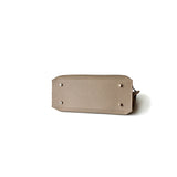 Elariselle | Taupe Leather Satchel Bag – Elegant & Functional