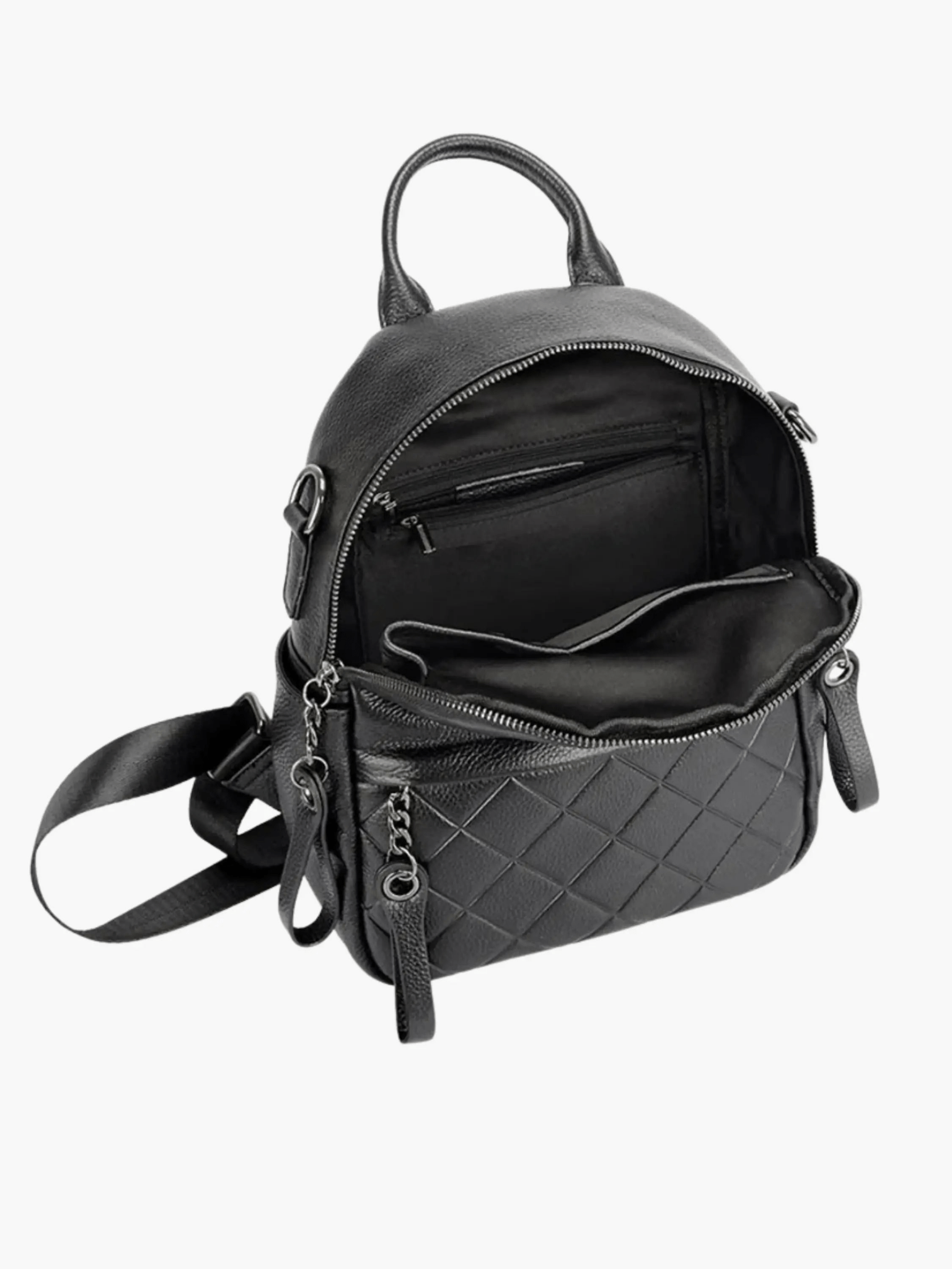 Harper | Quilted Leather Backpack with Chic Detailing Aurora-Bags