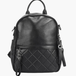 Harper | Quilted Leather Backpack with Chic Detailing Aurora-Bags