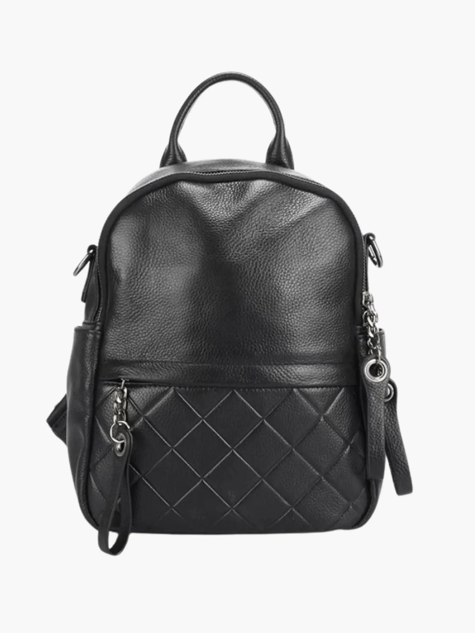 Harper | Quilted Leather Backpack with Chic Detailing Aurora-Bags