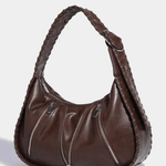 Helena | Chic Leather Shoulder Bag with Zipper Details Aurora-Bags