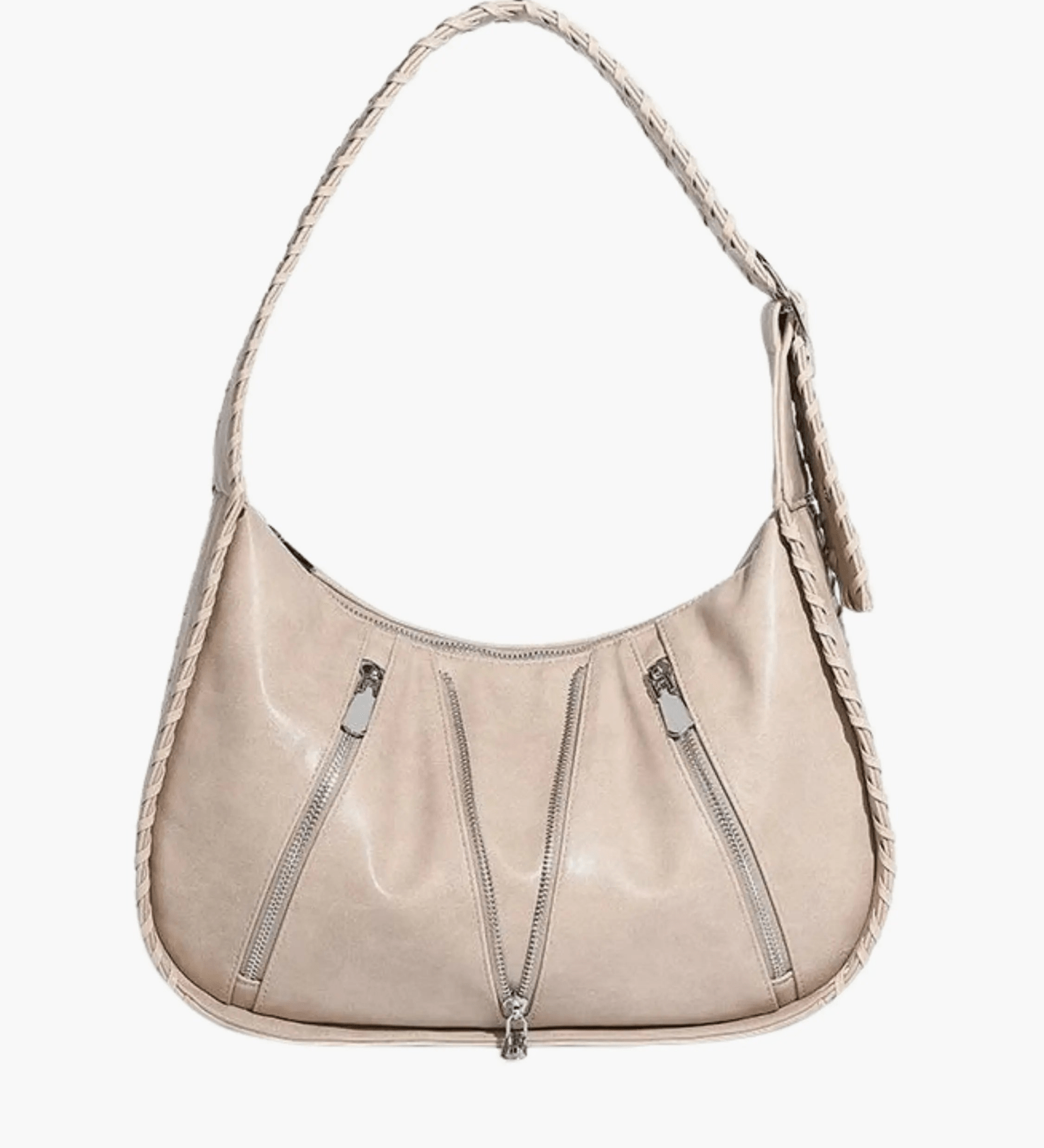 Helena | Chic Leather Shoulder Bag with Zipper Details Aurora-Bags