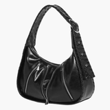 Helena | Chic Leather Shoulder Bag with Zipper Details Aurora-Bags