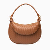 Camilla Woven Leather Shoulder Bag – Designer-Inspired Ladies’ Handbag