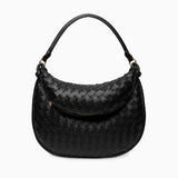 Camilla Woven Leather Shoulder Bag – Designer-Inspired Ladies’ Handbag