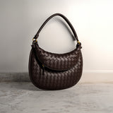 Camilla Woven Leather Shoulder Bag – Designer-Inspired Ladies’ Handbag