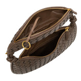 Camilla Woven Leather Shoulder Bag – Designer-Inspired Ladies’ Handbag