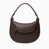 Camilla Woven Leather Shoulder Bag – Designer-Inspired Ladies’ Handbag