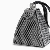 Isabella | Royal Pyramid Clutch – A Golden Statement of Elegance