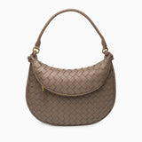 Camilla Woven Leather Shoulder Bag – Designer-Inspired Ladies’ Handbag