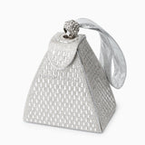 Isabella | Royal Pyramid Clutch – A Golden Statement of Elegance