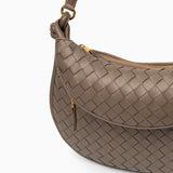Camilla Woven Leather Shoulder Bag – Designer-Inspired Ladies’ Handbag