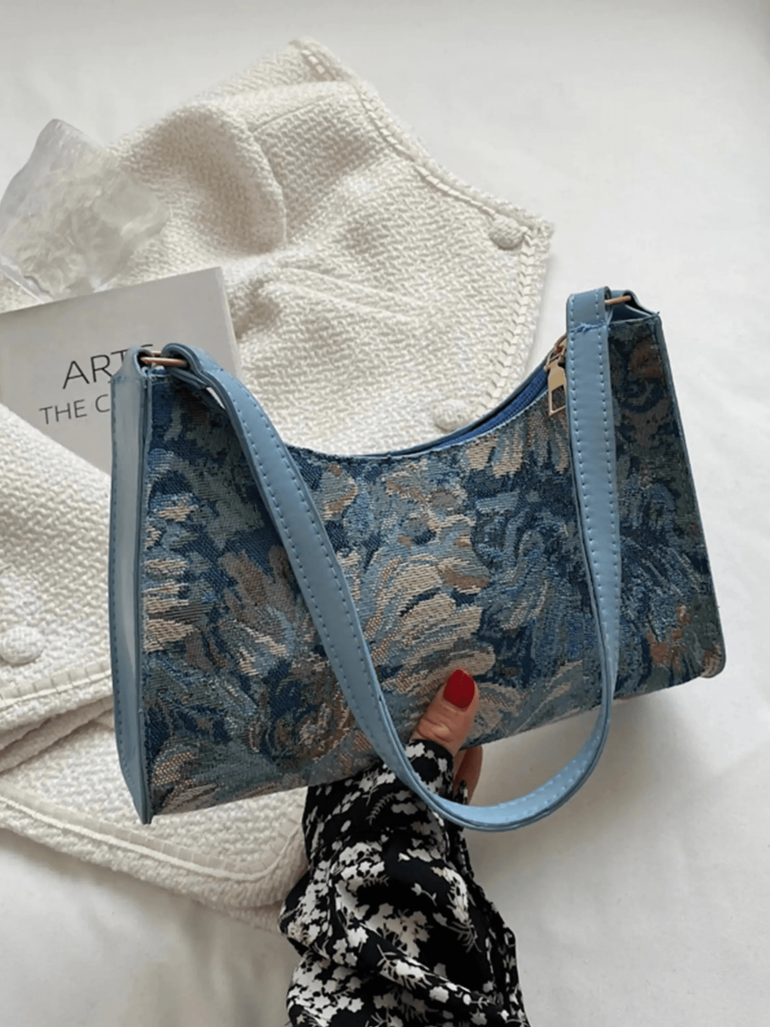 Iris | Artistic Floral Shoulder Bag Feylen.com