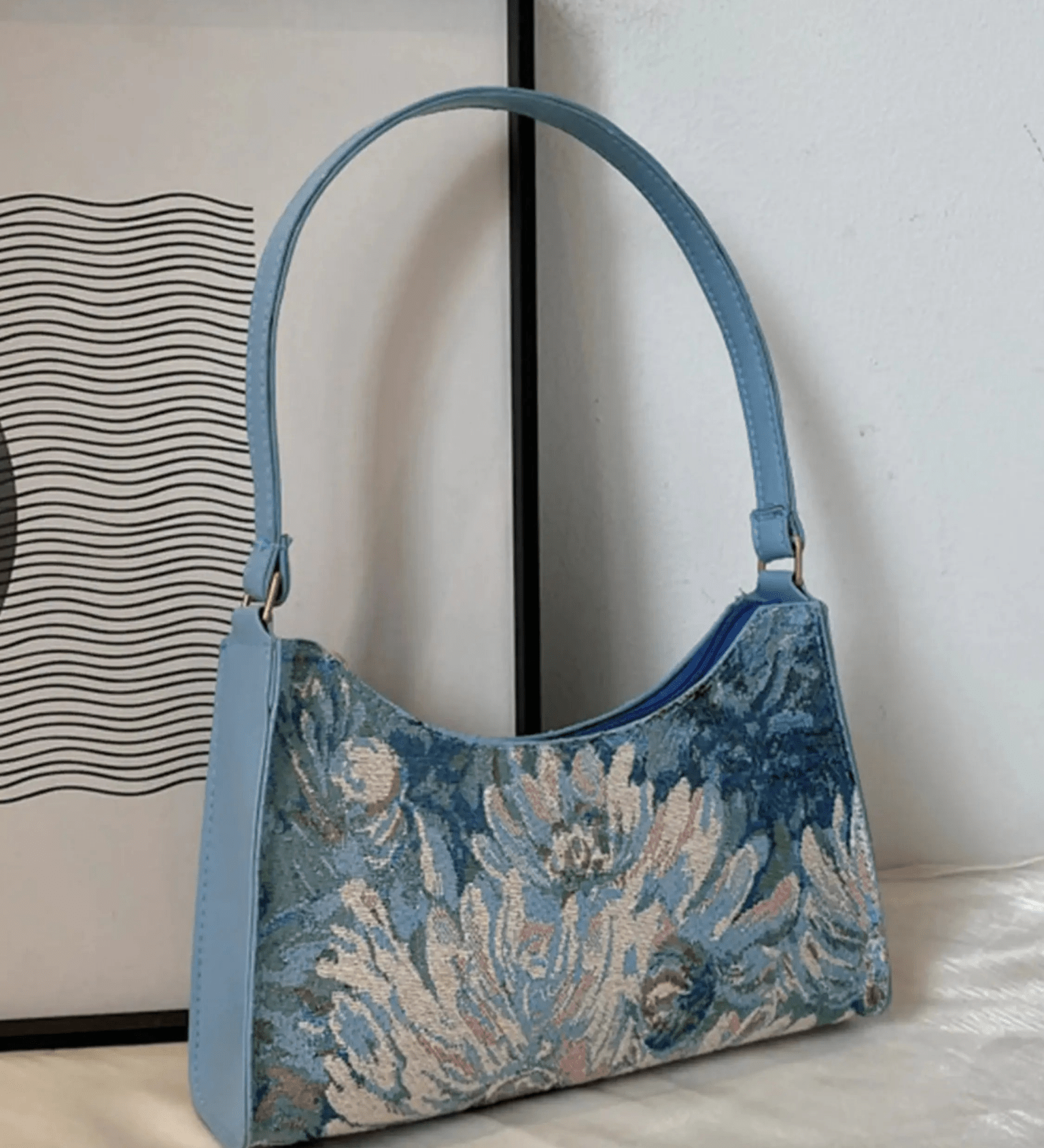 Iris | Artistic Floral Shoulder Bag Feylen.com