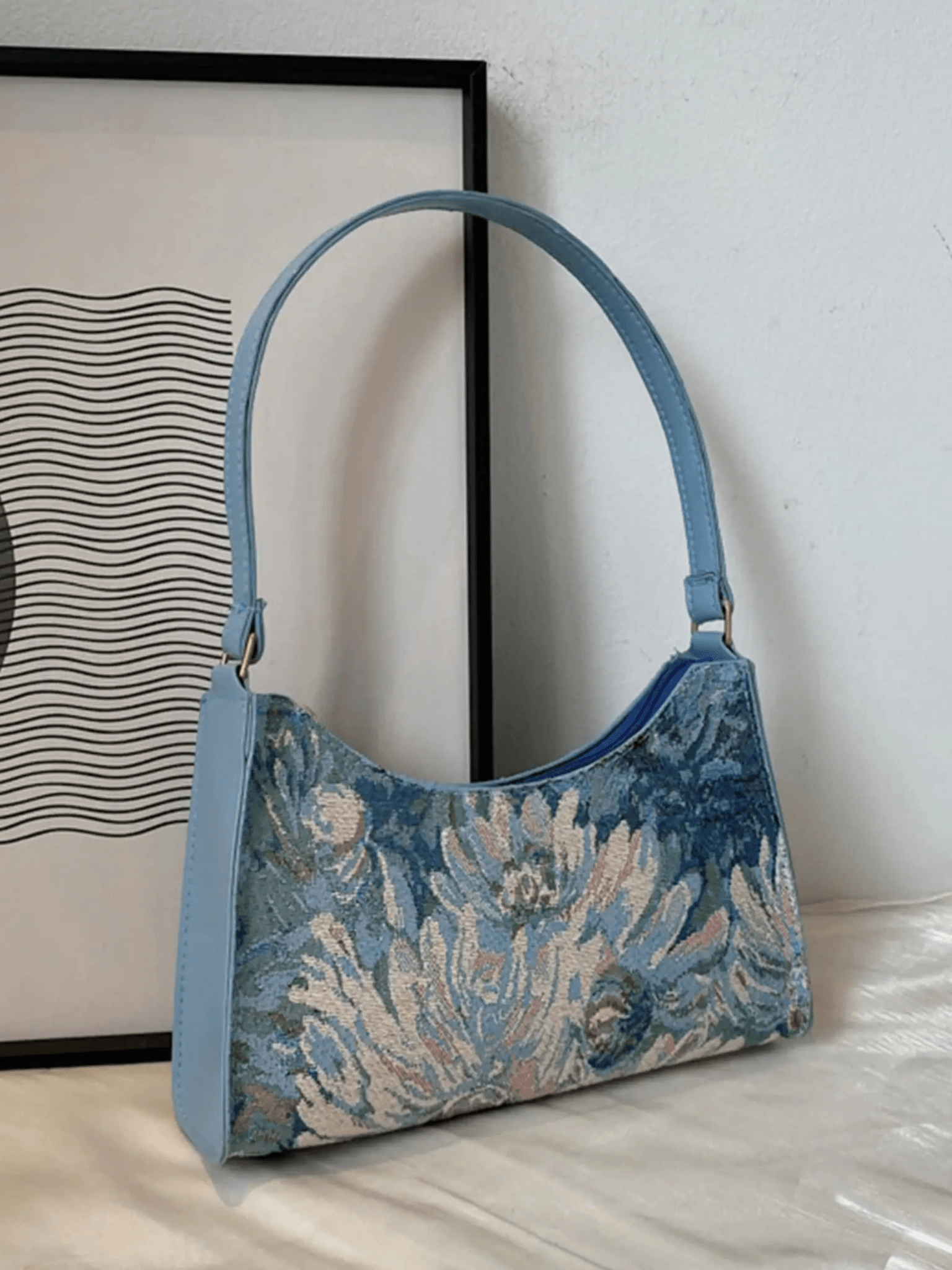 Iris | Artistic Floral Shoulder Bag Feylen.com