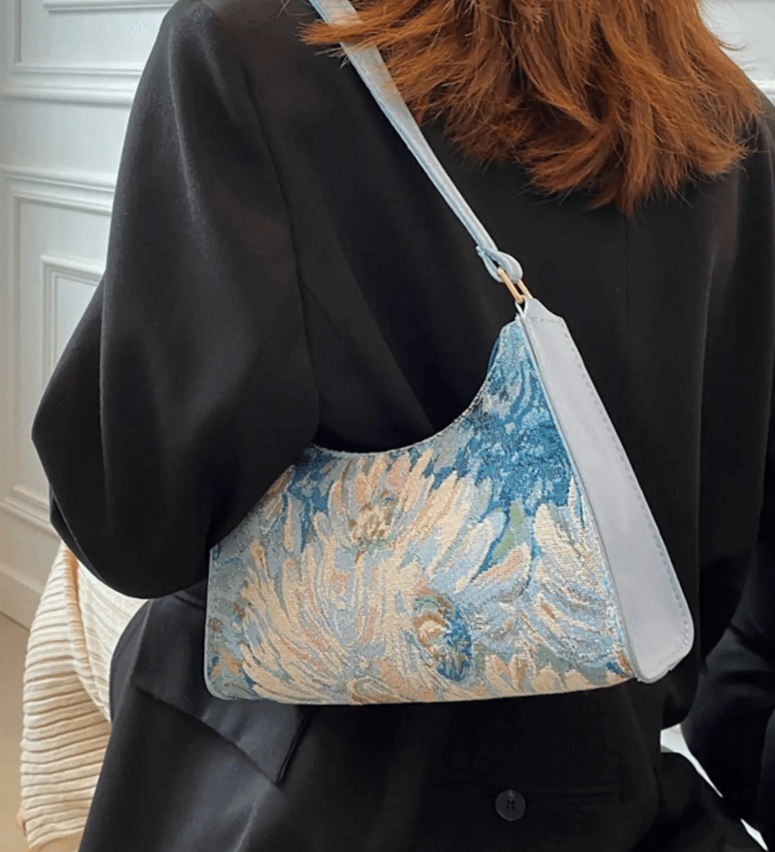 Iris | Artistic Floral Shoulder Bag Feylen.com