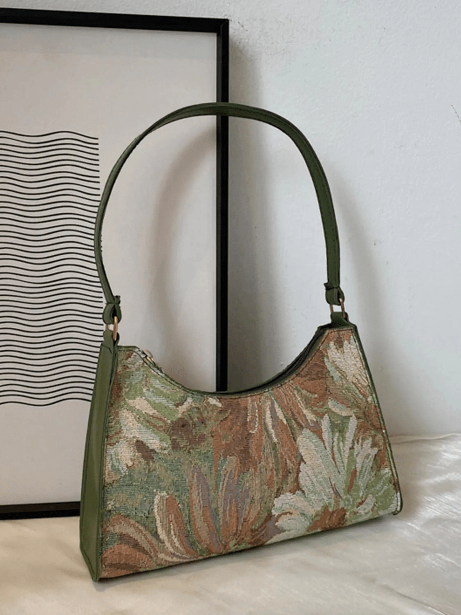 Iris | Artistic Floral Shoulder Bag Feylen.com