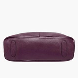 Isabella | Classic Plum Leather Tote Bag Aurora-Bags