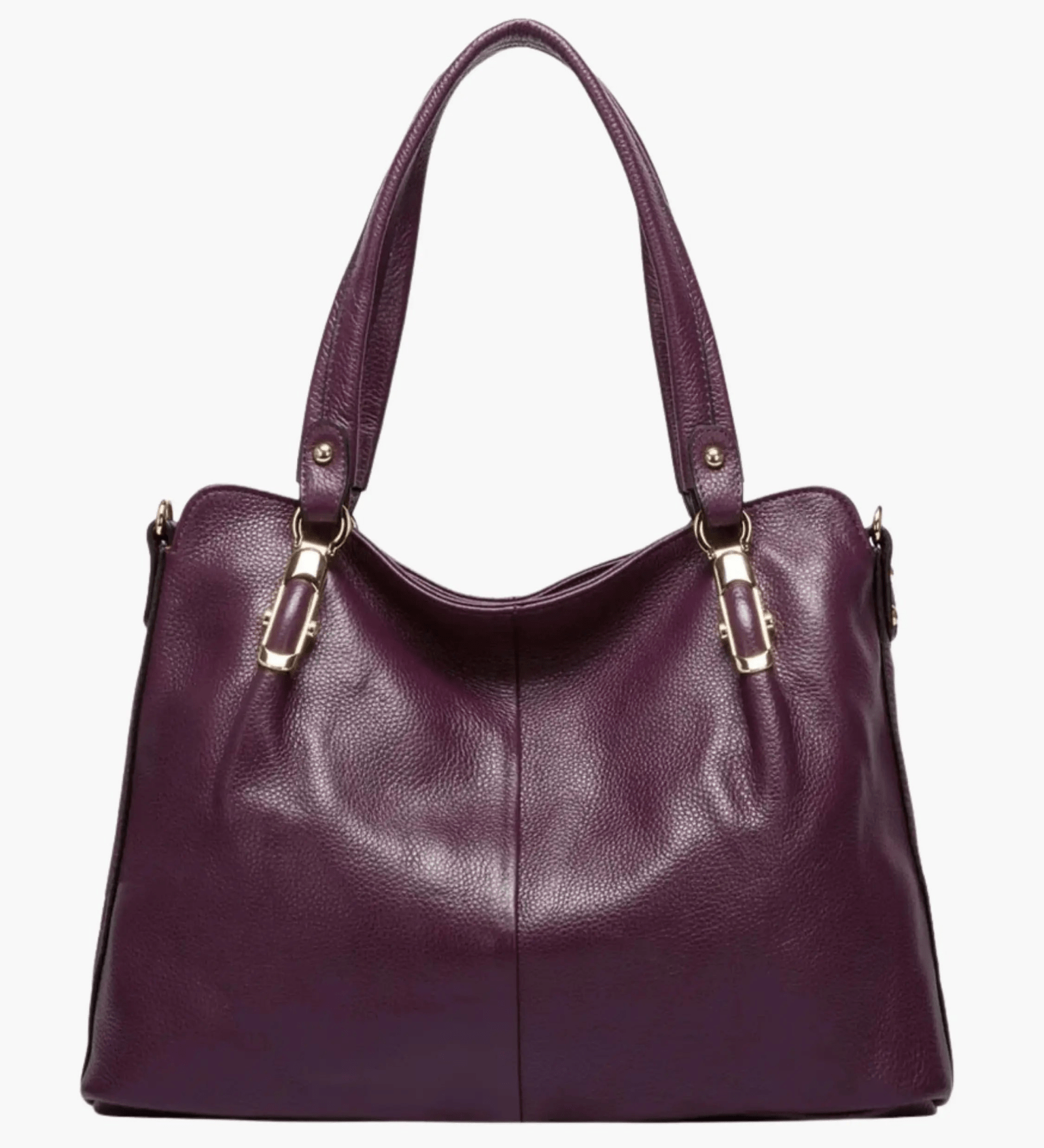 Isabella | Classic Plum Leather Tote Bag Aurora-Bags