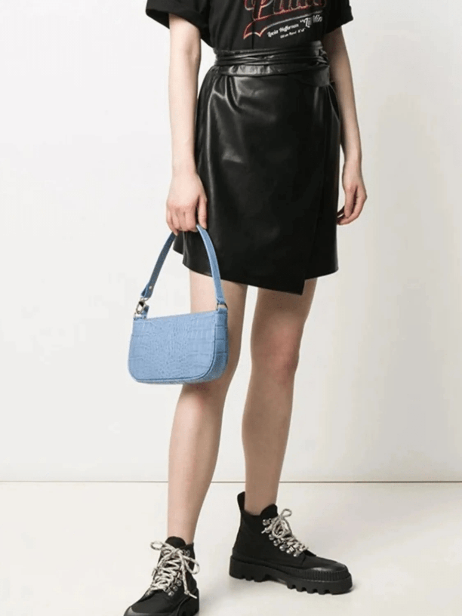 Isabella | Croc-Embossed Shoulder Bag Feylen.com