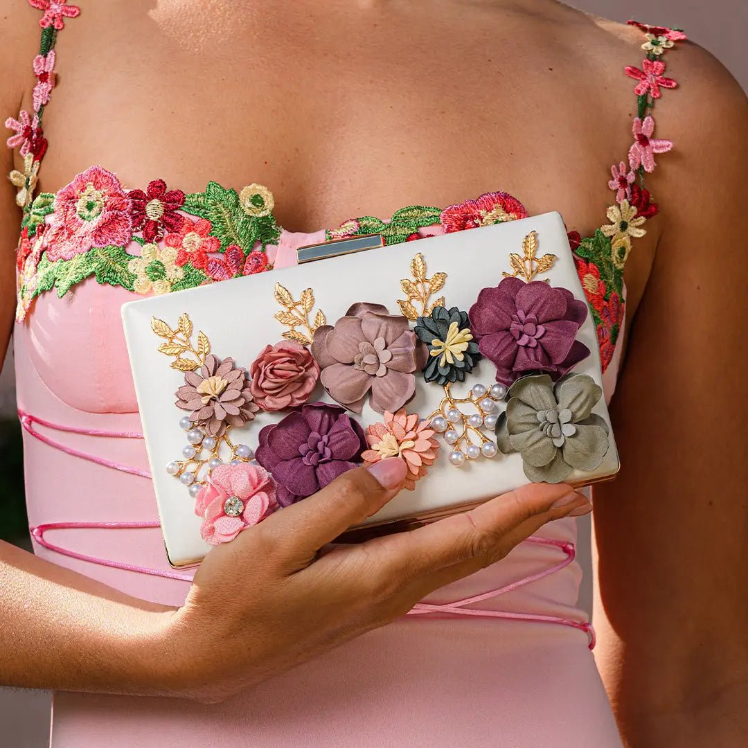 Juliet Flower Clutch Bag Aurora-Bags