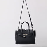 Natalie | Taupe Leather Satchel Bag – Elegant & Timeless