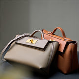 Eulalia | Classic Black Leather Handbag – Timeless Luxury & Modern Charm