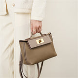 Eulalia | Classic Black Leather Handbag – Timeless Luxury & Modern Charm