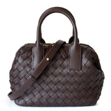 Hestia | Elegant Brown Woven Leather Handbag – Timeless Craftsmanship & Everyday Luxury