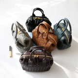 Hestia | Elegant Brown Woven Leather Handbag – Timeless Craftsmanship & Everyday Luxury