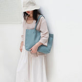 Emma | Black Leather Tote Bag – Classic & Versatile