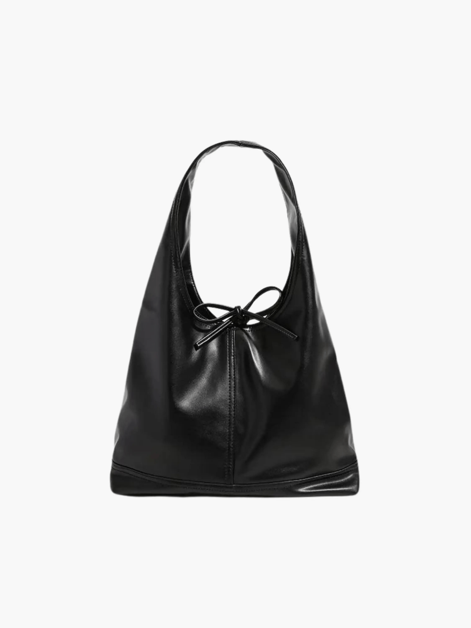 Lila | Soft Leather Hobo Bag with Chic Tie Detail Feylen.com