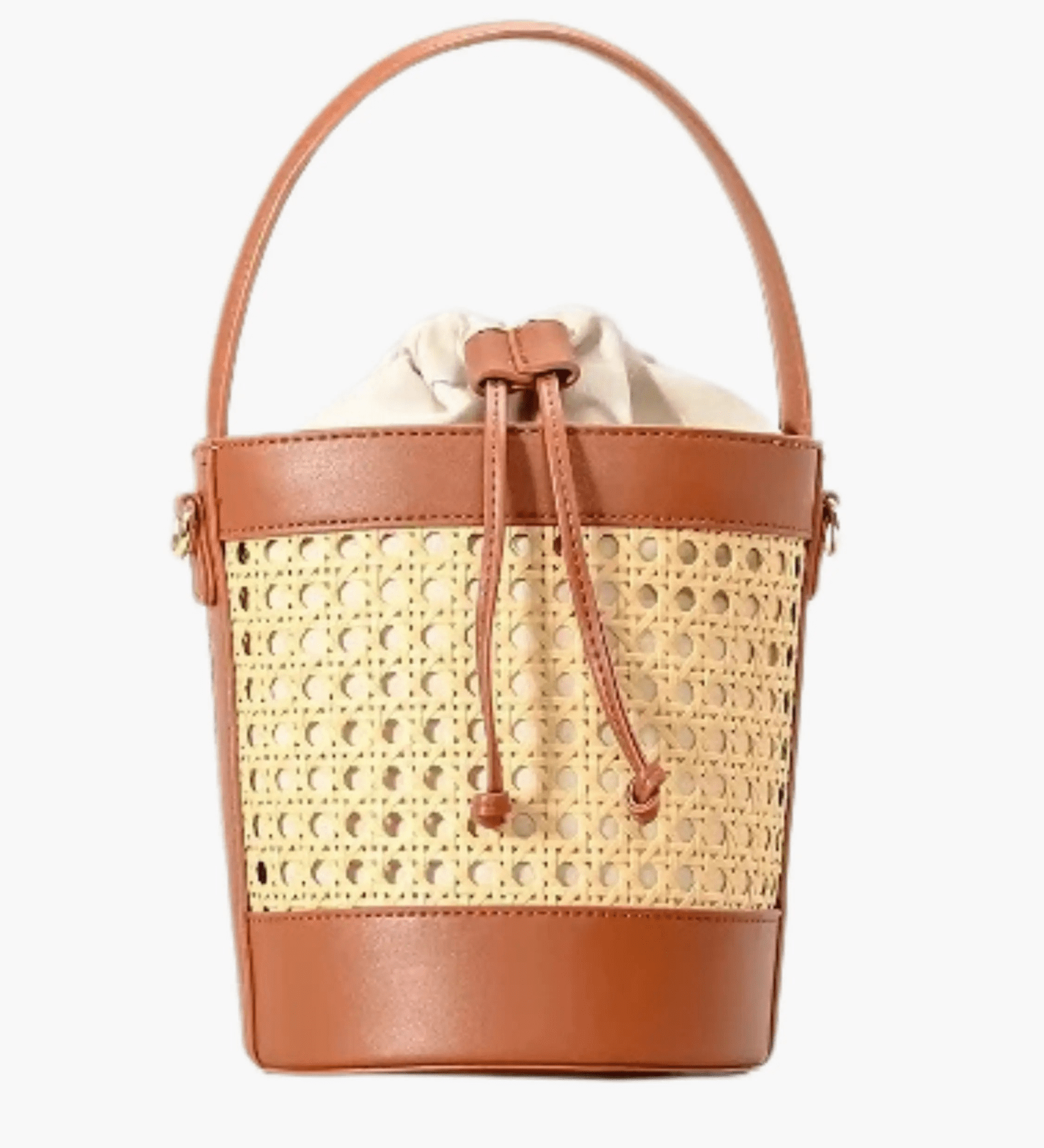 Lila | Woven Bucket Bag with Drawstring Pouch Aurora-Bags