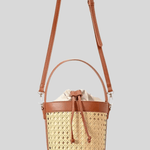 Lila | Woven Bucket Bag with Drawstring Pouch Aurora-Bags