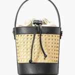 Lila | Woven Bucket Bag with Drawstring Pouch Aurora-Bags