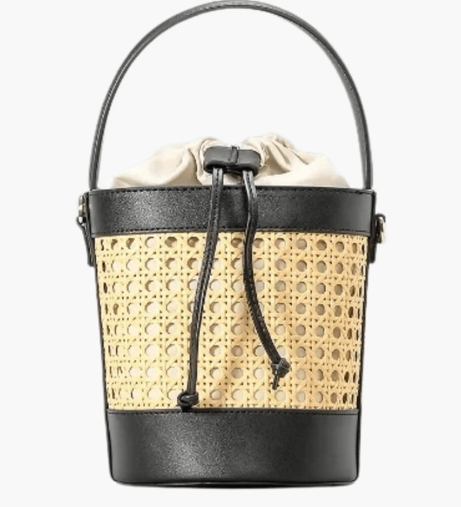 Lila | Woven Bucket Bag with Drawstring Pouch Aurora-Bags