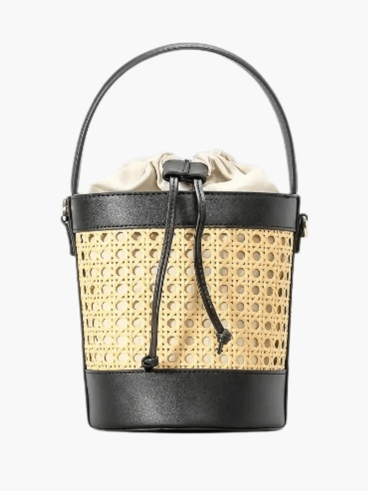 Lila | Woven Bucket Bag with Drawstring Pouch Aurora-Bags