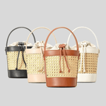 Lila | Woven Bucket Bag with Drawstring Pouch Aurora-Bags