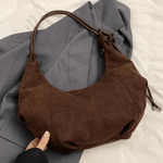 Amabel | Vintage Schoudertas van Suèdeleer Aurora-Bags