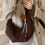 Amabel | Vintage Schoudertas van Suèdeleer Aurora-Bags