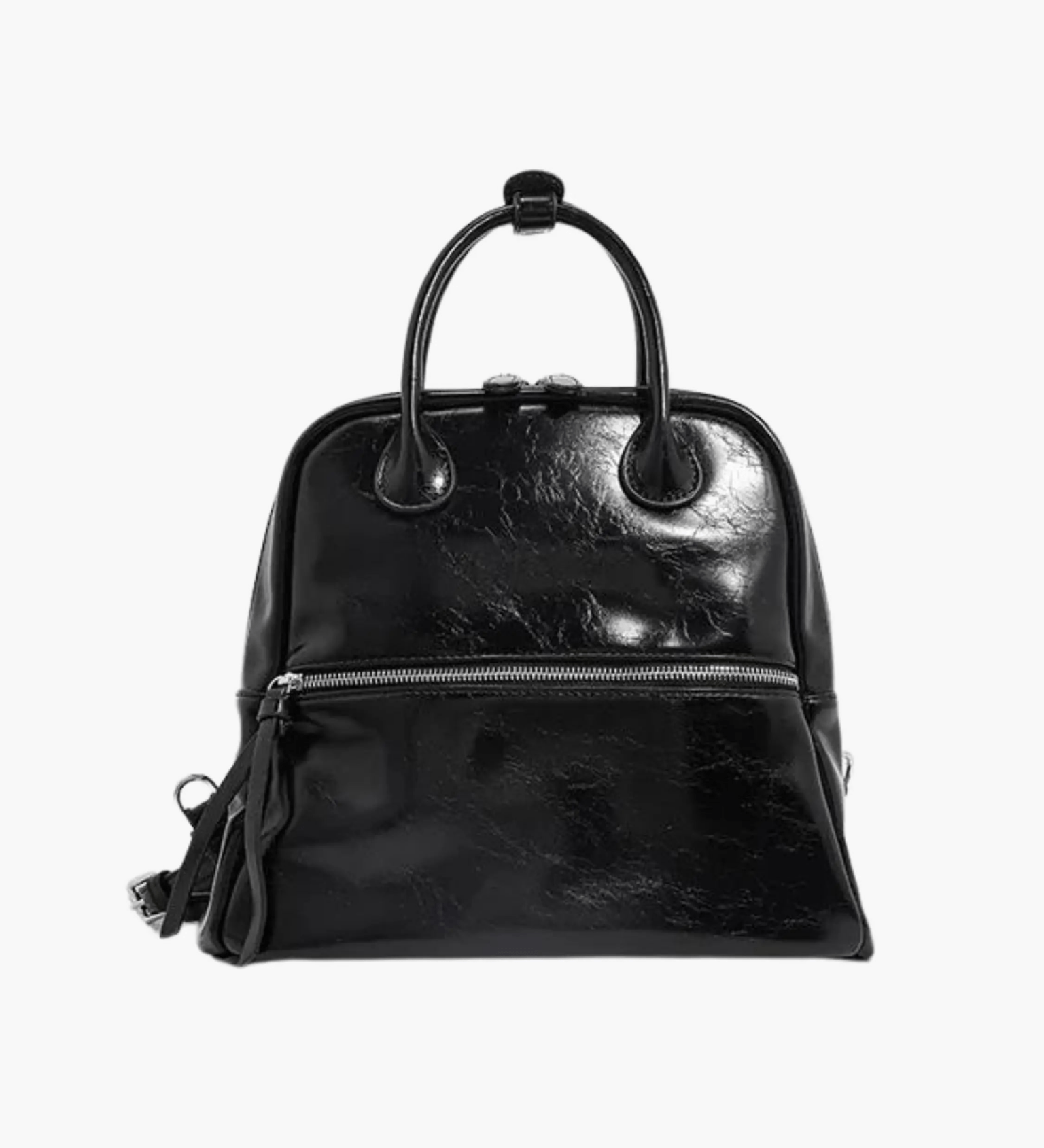 Maple | Chic Leather Backpack with Modern Zipper Detail Aurora-Bags