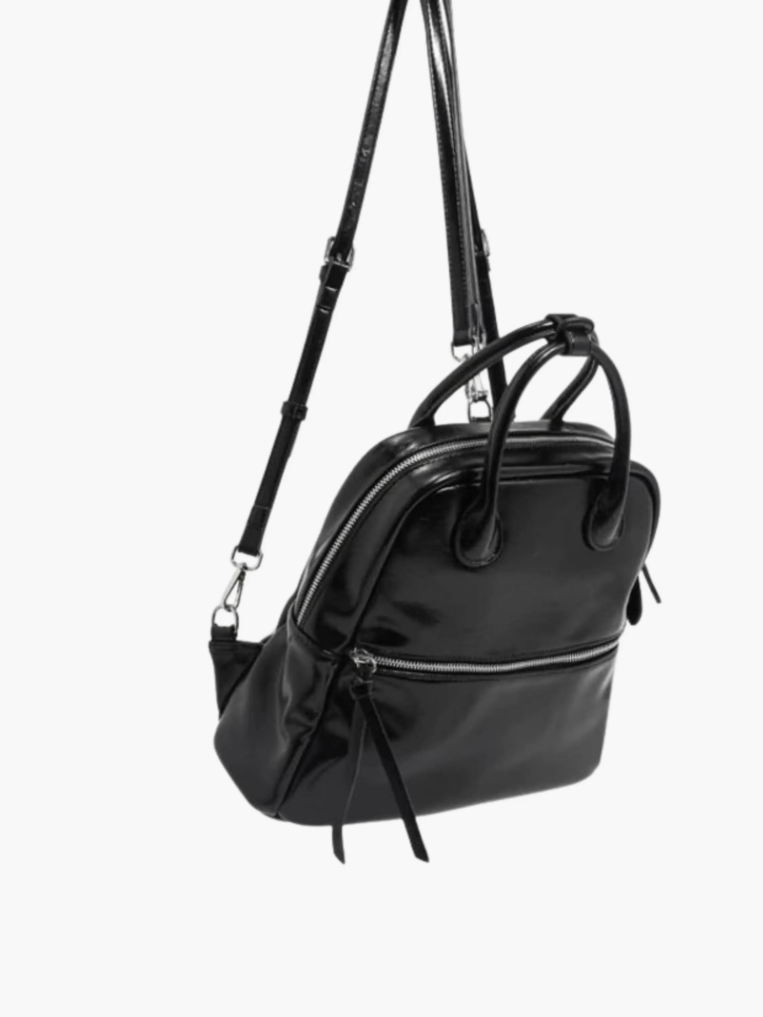 Maple | Chic Leather Backpack with Modern Zipper Detail Aurora-Bags