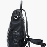 Mia | Bold Letter-Embossed Backpack Aurora-Bags