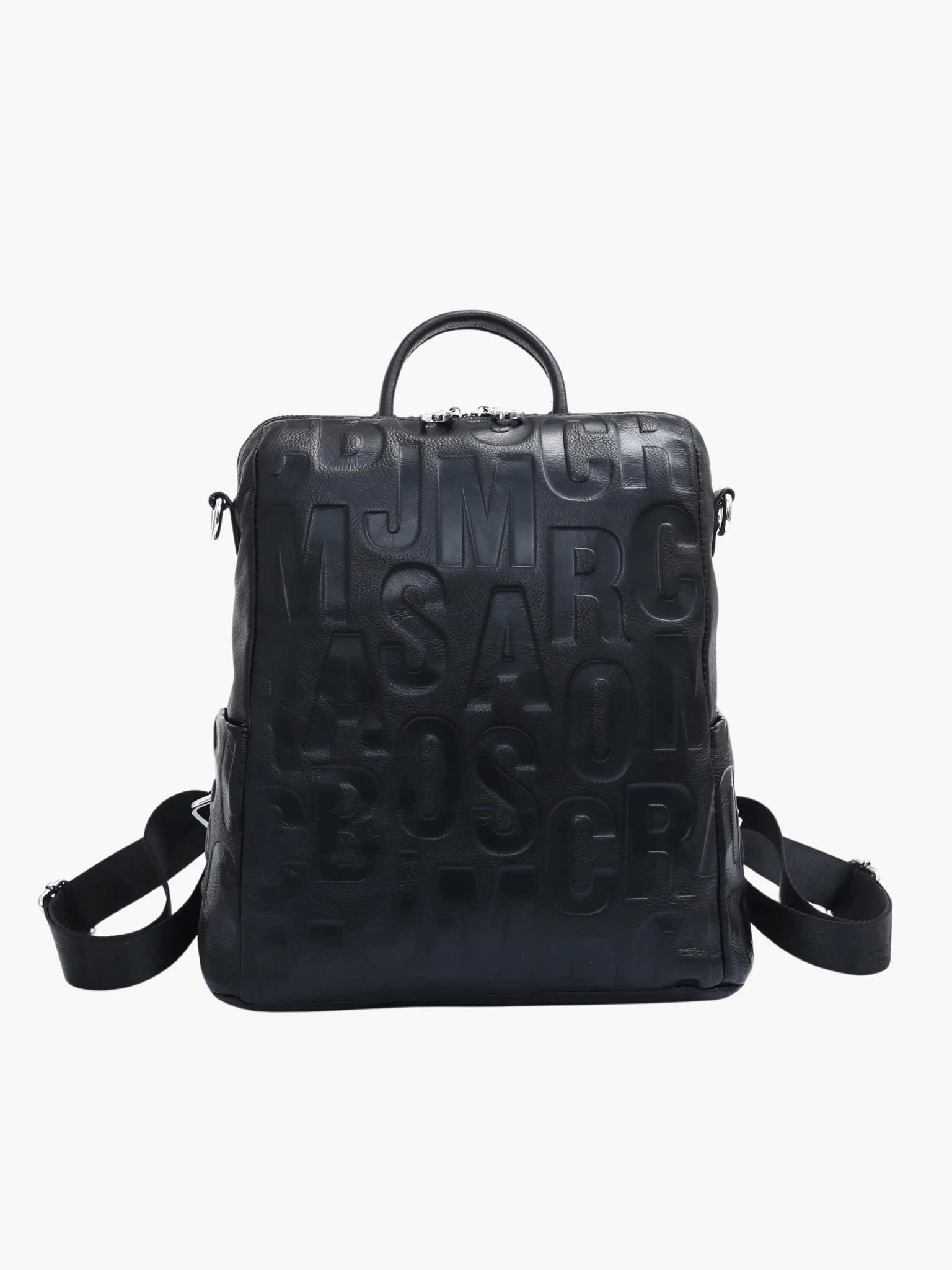 Mia | Bold Letter-Embossed Backpack Aurora-Bags