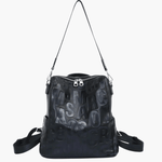 Mia | Bold Letter-Embossed Backpack Aurora-Bags