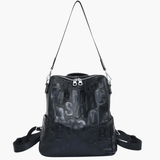 Mia | Bold Letter-Embossed Backpack Aurora-Bags