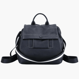 Mia | Modern Leather Backpack with Striped Strap Detail Aurora-Bags