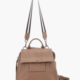 Mia | Modern Leather Backpack with Striped Strap Detail Aurora-Bags