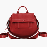 Mia | Modern Leather Backpack with Striped Strap Detail Aurora-Bags